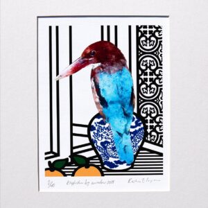 Kingfisher By Window